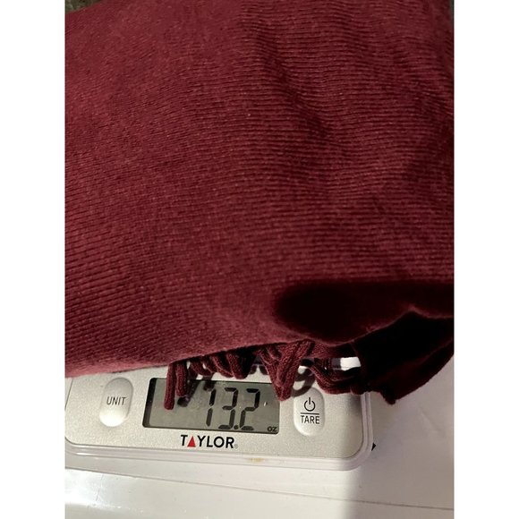 Michael Kors Burgundy Cowl Neck Fringe Poncho Sweater Size Small | V1 - Picture 4 of 4